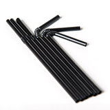 Black 8" Bendy Straws