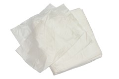 Professional White Square Bin Liners x 100