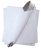 White 1ply 33cm Napkins x 5000