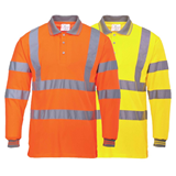 s277 hi vis long sleeve polo 1866