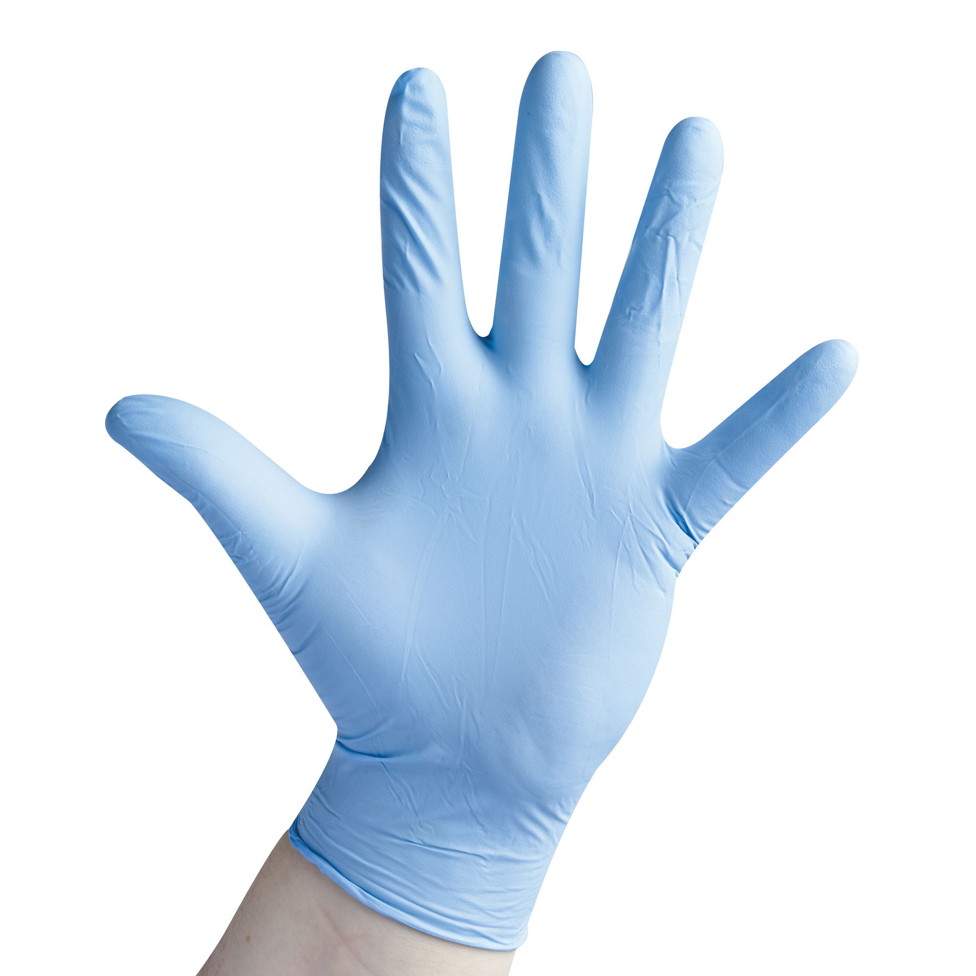 Blue discount hospital gloves