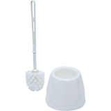 White Toilet Brush & Holder Set