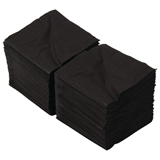 25cm Cocktail Napkins Black