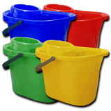 14L Colour-Coded Mop Bucket & Wringer