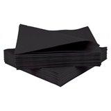 Black 40cm 2ply Napkins