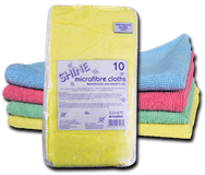 Optima  Premium Quality Microfibre Cloth x 10