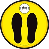 Social Distancing Floor Sticker