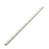 8" Compostable White Paper Straw