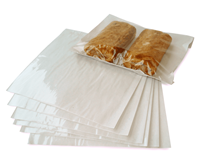 8" x 8" Film Fronted Paper Food Bags – Case of 1000