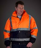 YK201 - Yoko Hi-Vis Two Tone Bomber Jacket