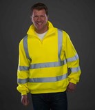 YK033 - Yoko Hi-Vis Zip Neck Sweatshirt