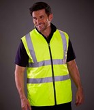 YK061 - Yoko Hi-Vis Reversible Fleece Bodywarmer