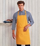 PR154 - Premier 'Colours' Bib Apron with Pocket