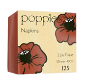 2ply Terracotta Dinner Napkins - 40cm / 4 Fold (x 2000)