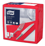 2ply Red Dinner Napkins - 39cm / 4 Fold (x 1800)