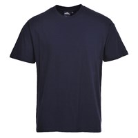 Portwest B195 Turin premium t-shirt in navy with short sleeves and breathable cotton fabric