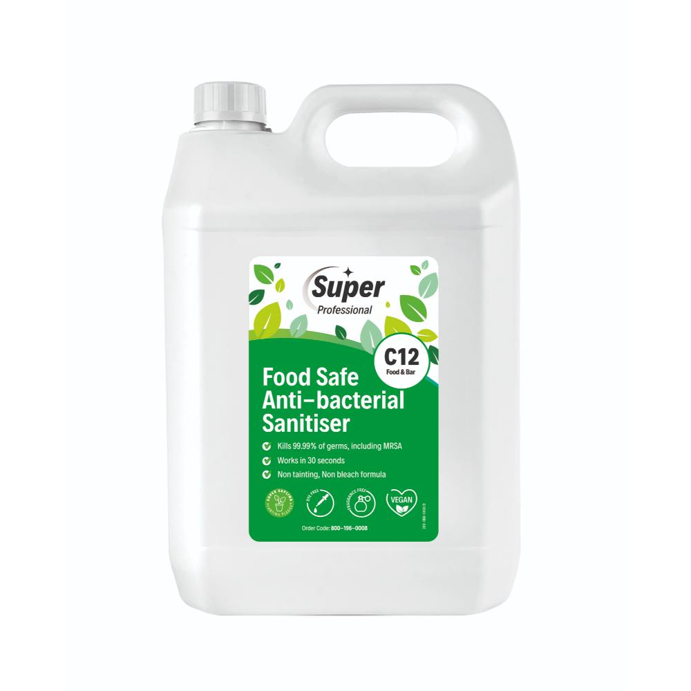 Kitchen Cleaner Sanitiser - Food Safe - BSEN 1276 - BS EN 13697 - 30 Second Contact