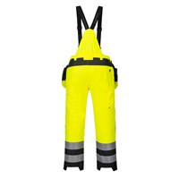 Portwest PW351 PW3 Hi-Vis Winter Bib Trousers yellow and black