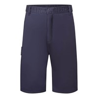 Portwest S790 navy combat work shorts with multiple pockets and half‑elasticated waistband