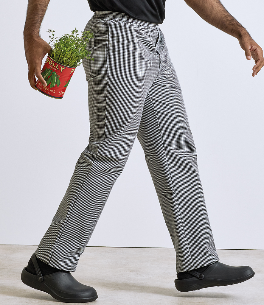 PR552 - Premier Pull On Chef's Check Trousers