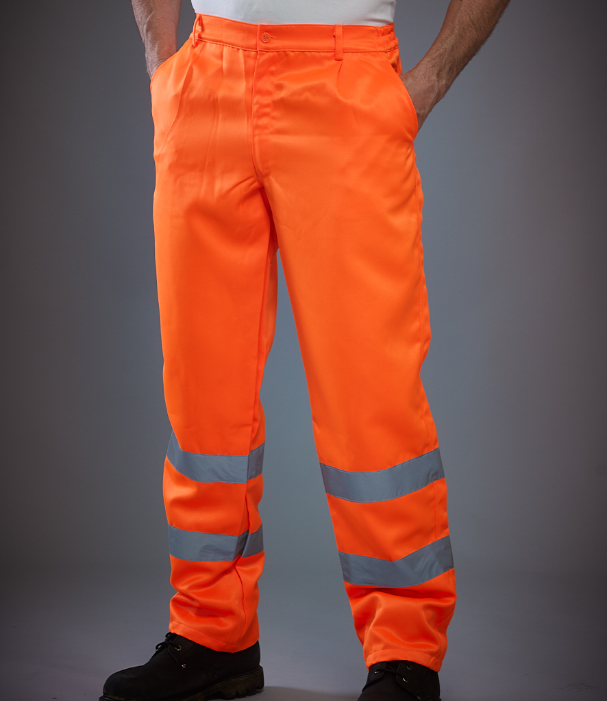 YK300 - Yoko Hi-Vis Poly/Cotton Work Trousers