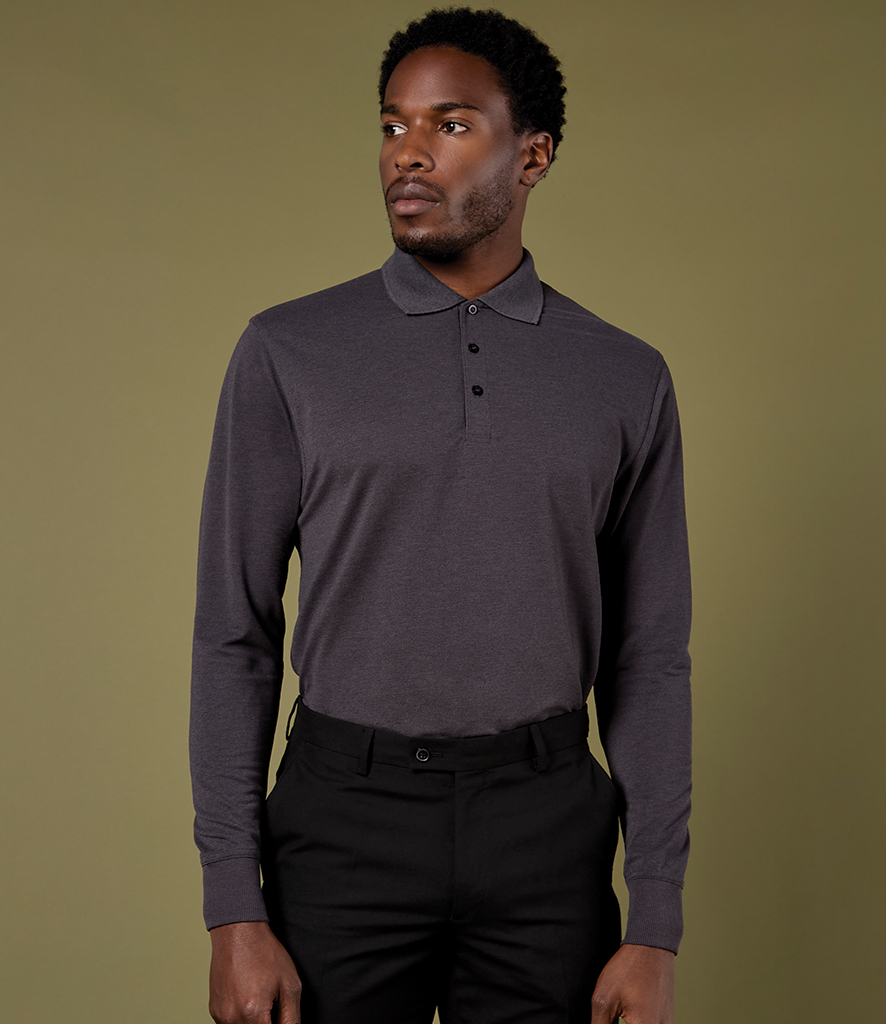 K430 - Kustom Kit Long Sleeve Poly/Cotton Piqué Polo Shirt
