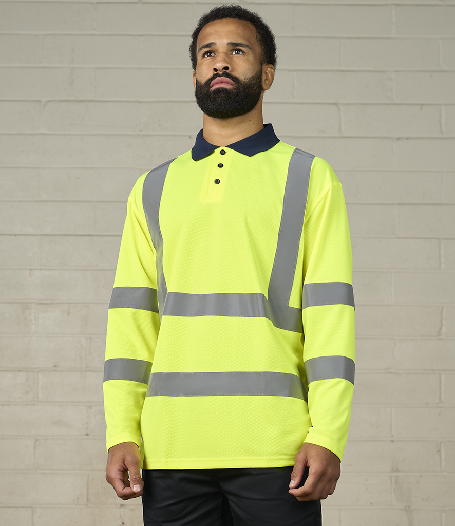 RX715 - Pro RTX High Visibility Long Sleeve Polo Shirt