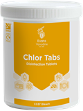Evans Chlor Tabs - Effervescent Bleach Tablets