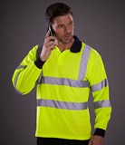 YK016 - Yoko Hi-Vis Long Sleeve Polo Shirt