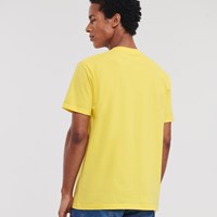 Russell Athletic 180M ringspun t-shirt back view in yellow