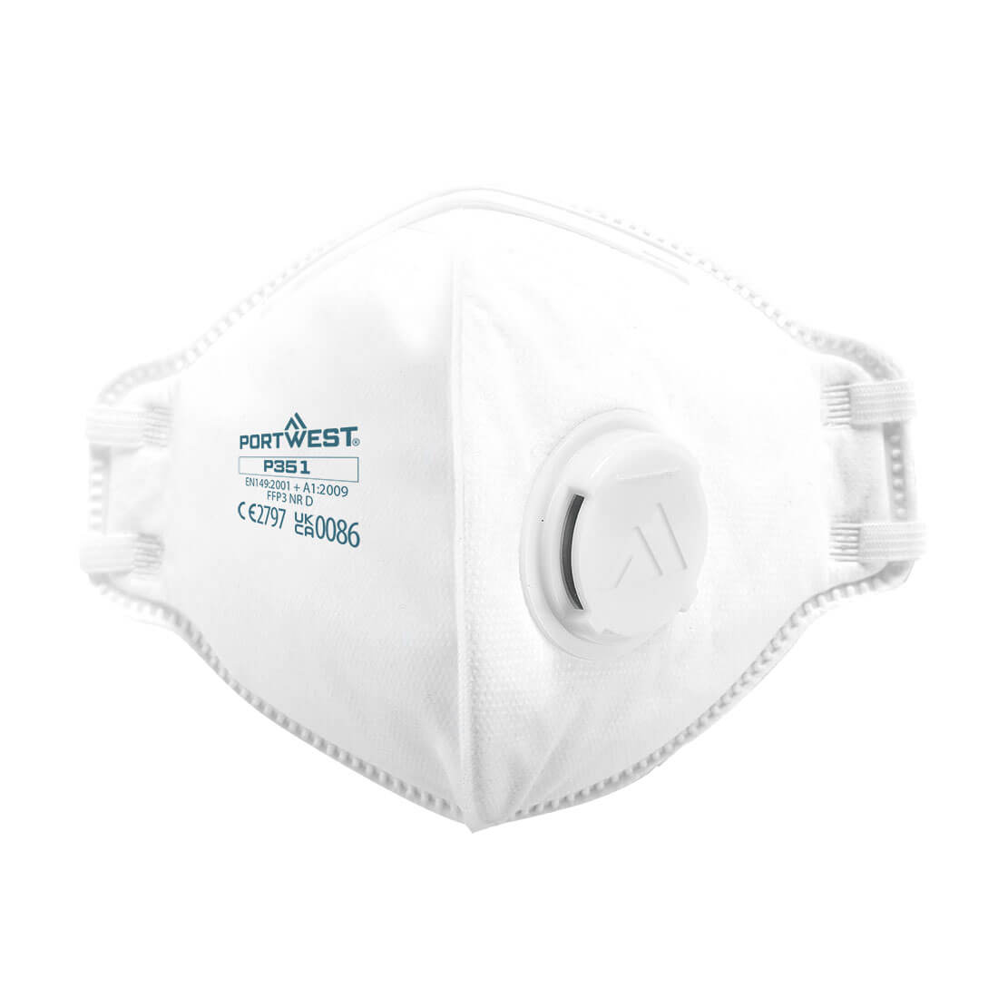 P351 - FFP3 Valved Dolomite Fold Flat Respirator (Pack of 20)