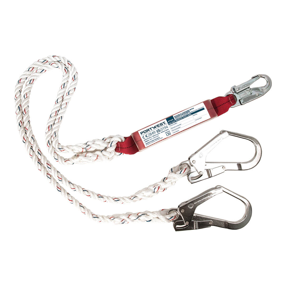 FP25 - Double 1.8m Lanyard With Shock Absorber