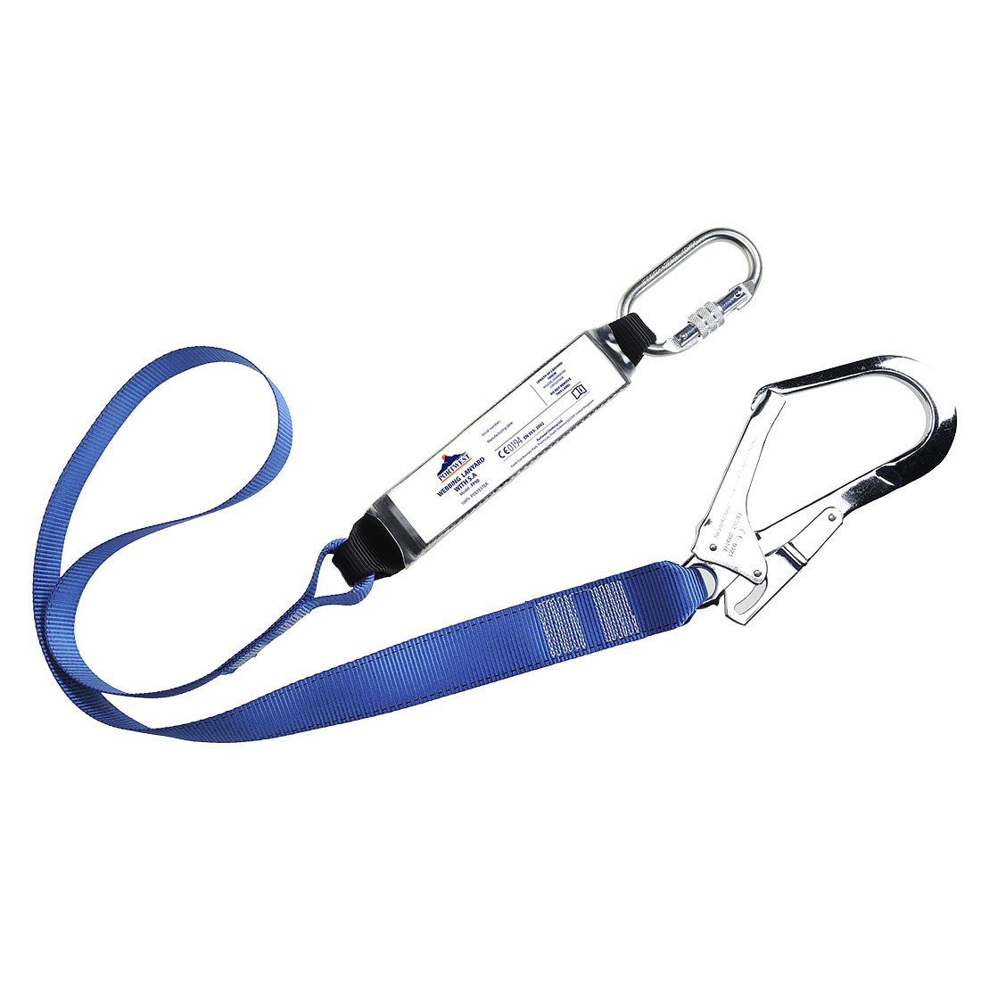FP50 - Single Webbing 1.8m Lanyard With Shock Absorber