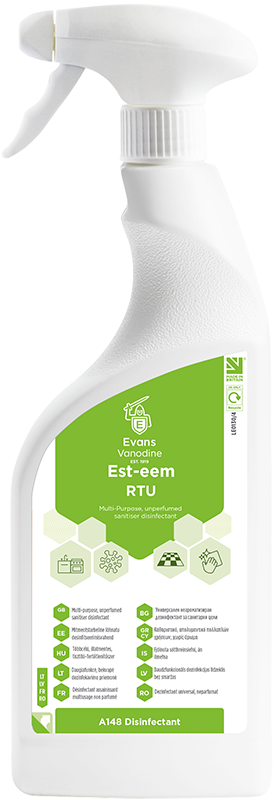 Esteem Cleaner Sanitiser - BSEN 1276 & BSEN 14476