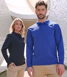 H478 - Henbury Unisex Long Sleeve Coolplus® Piqué Polo Shirt