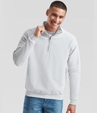SS17 - Fruit of the Loom Classic Zip Neck Sweatshirt