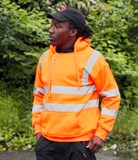 WR012 - Warrior Hi-Vis Pull On Hoodie