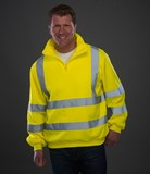 YK033 - Yoko Hi-Vis Zip Neck Sweatshirt
