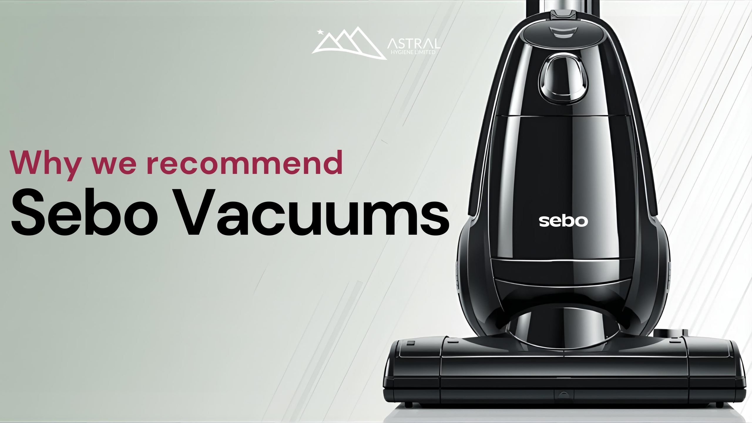Why We Recommend Sebo Vacuums Blog Banner