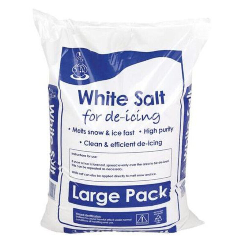 23kg White Rock Salt for De-icing.
