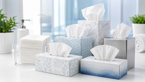 Commercial facial tissue boxes and soft paper tissues for offices washrooms hospitality and healthcare