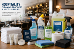 Hospitality cleaning products and hotel supplies including guest toiletries bar products washroom consumables and professional cleaning chemicals