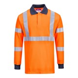 FR76 - Modaflame Knit HVO FR Long Sleeve Polo Shirt