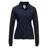 FR758 - Modaflame Knit FR Women's Long Sleeve Polo Shirt