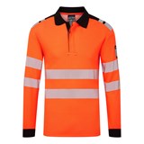 FR734 - PW3 Modaflame Knit HVO FR Long Sleeve Polo Shirt