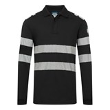 FR733 - PW3 Modaflame Knit FR Long Sleeve Polo Shirt